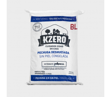 Kzero Pechuga Deshuesada Bloque 15kg.